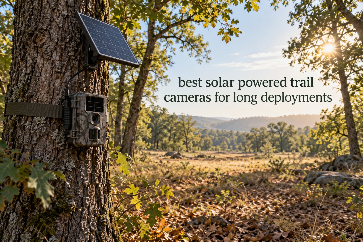 best solar powered trail cameras for long deployments