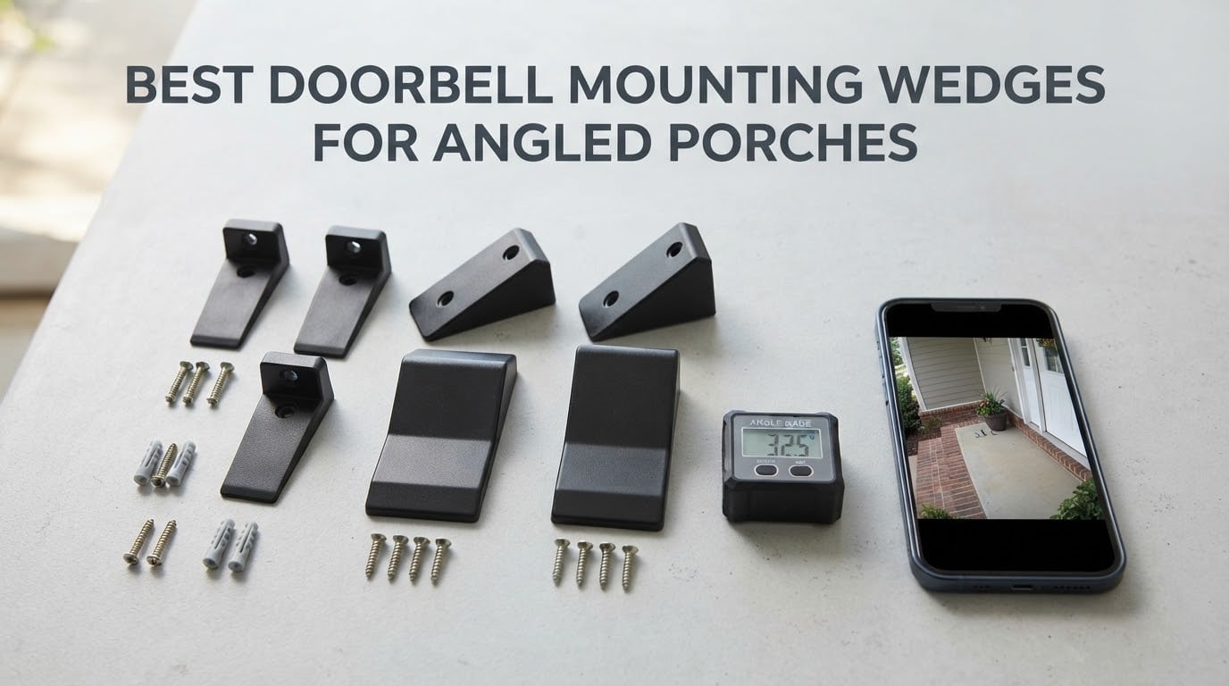 best doorbell mounting wedges for angled porches