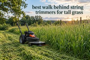 best walk behind string trimmers for tall grass