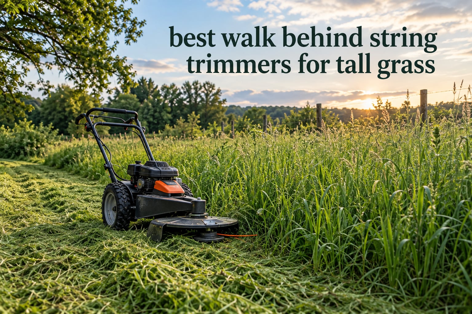 best walk behind string trimmers for tall grass