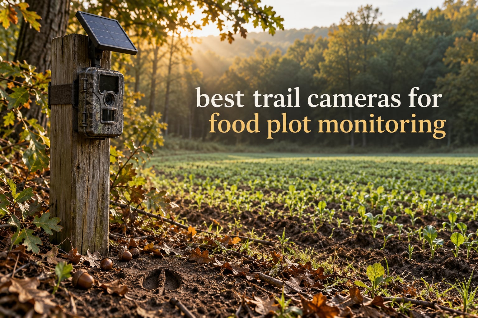 best trail cameras for food plot monitoring