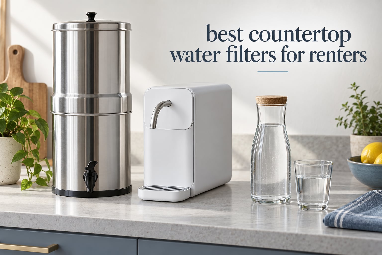 best countertop water filters for renters