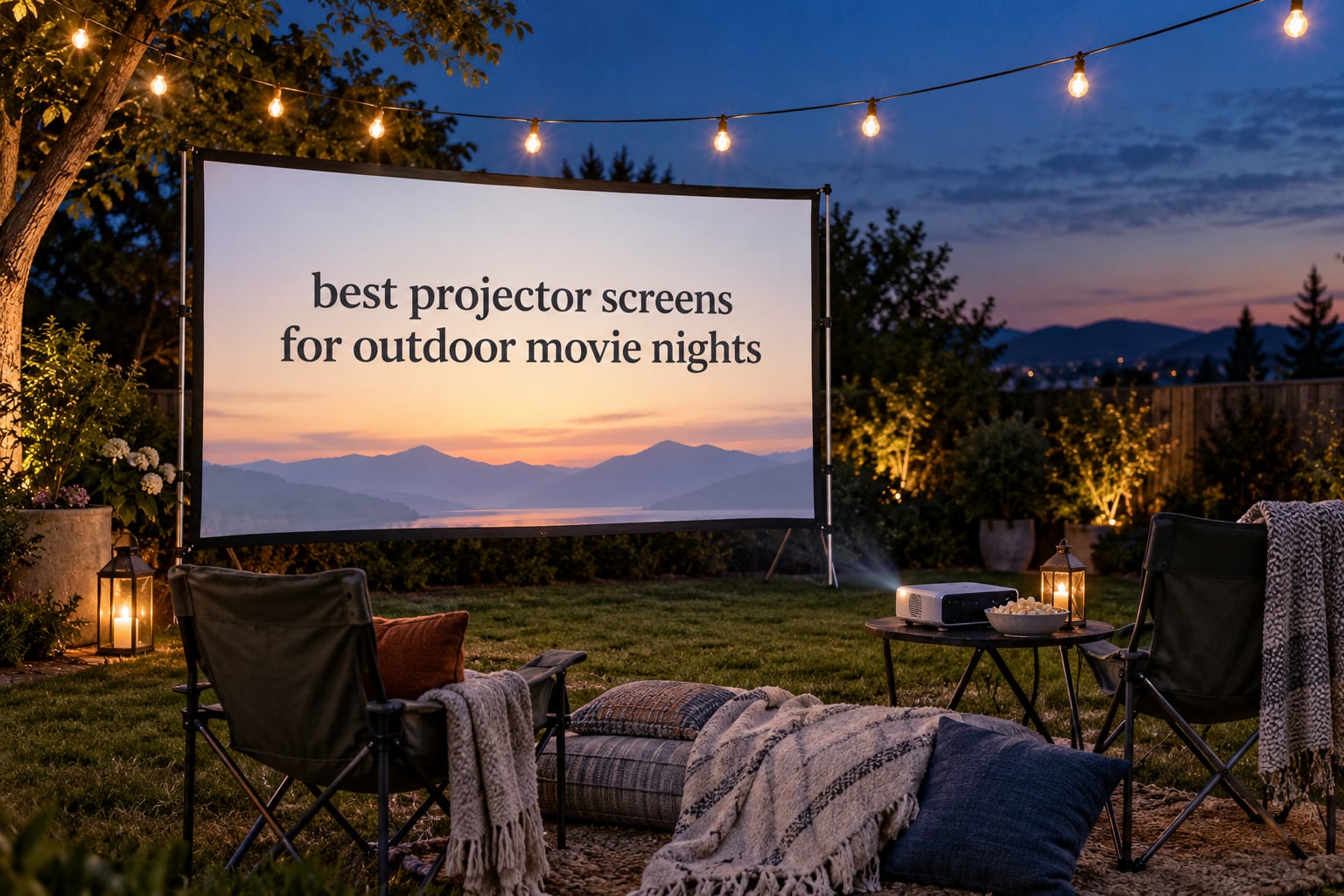 best projector screens for outdoor movie nights